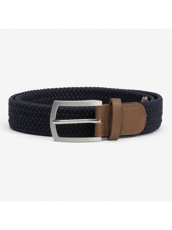 Life Style Butiken Ανδρική Ελαστική Ζώνη Πλεκτή LS110017187_790 Navy