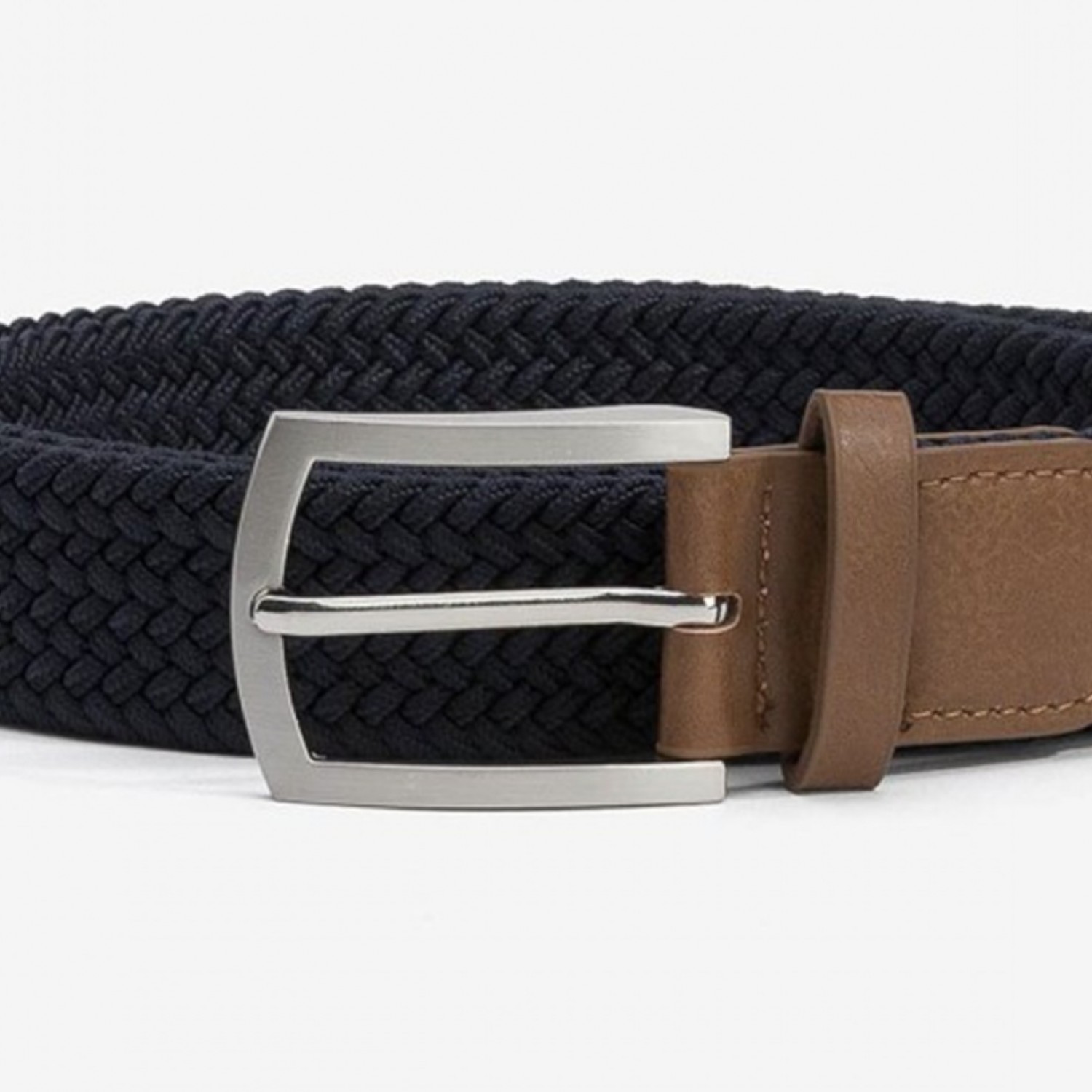 Life Style Butiken Ανδρική Ελαστική Ζώνη Πλεκτή LS110017187_790 Navy