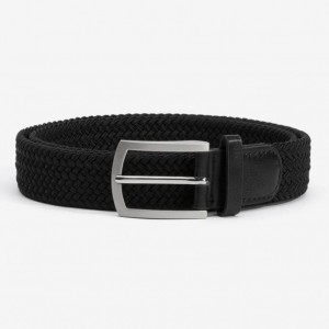 Life Style Butiken Ανδρική Ελαστική Ζώνη Πλεκτή LS110017187_000 Black