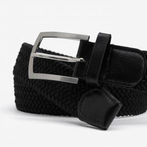 Life Style Butiken Ανδρική Ελαστική Ζώνη Πλεκτή LS110017187_000 Black