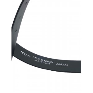 PLB Ζώνη Ανδρική Δερμάτινη Χειροποίητη 5/360 Μαύρο