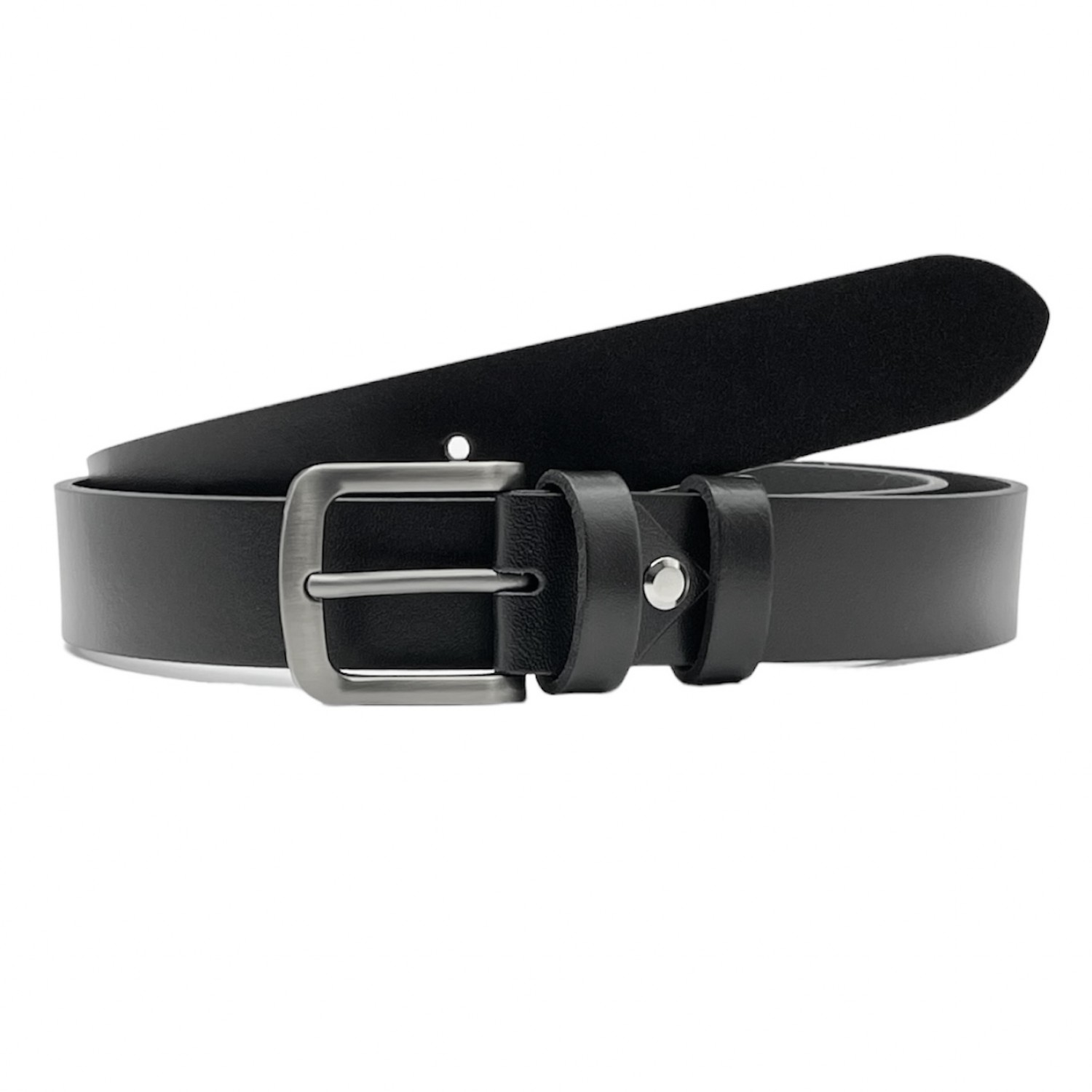 PLB Ανδρική Δερμάτινη Ζώνη Χειροποίητη 200/106 Black 