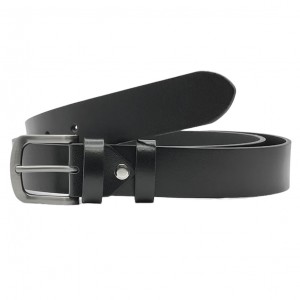 PLB Ανδρική Δερμάτινη Ζώνη Χειροποίητη 200/106 Black 