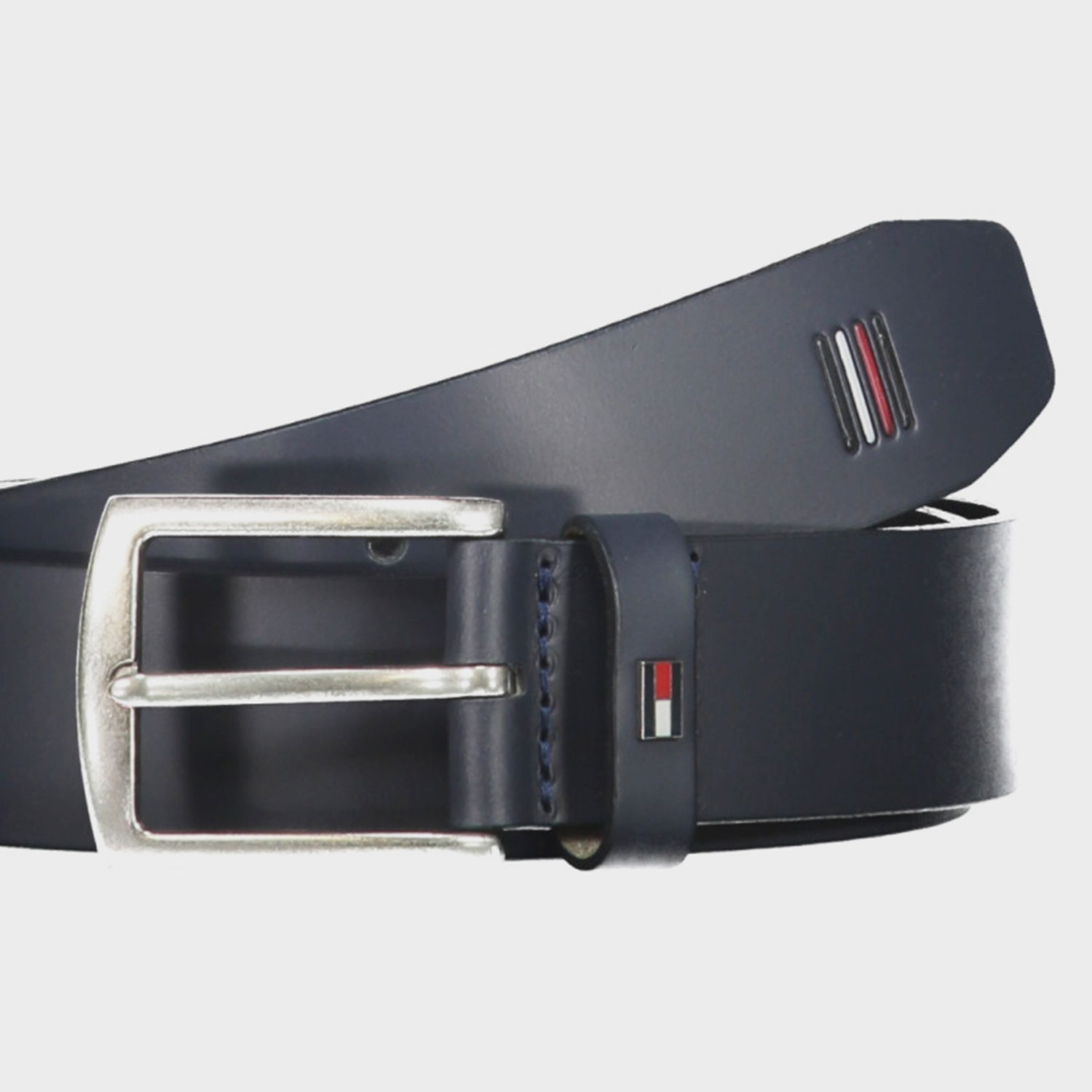 TOMMY HILFIGER AM0AM12054_BLDW6 Μπλε Ανδρική Δερμάτινη Ζώνη 