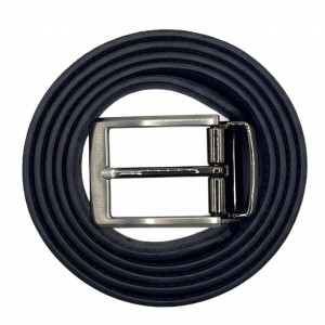 Life Style Butiken Ανδρική Δερμάτινη Ζώνη Suede LS13292.360 Navy 3.5cm Φάρδος