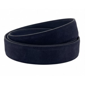 Life Style Butiken Ανδρική Δερμάτινη Ζώνη Suede LS13292.360 Navy 3.5cm Φάρδος