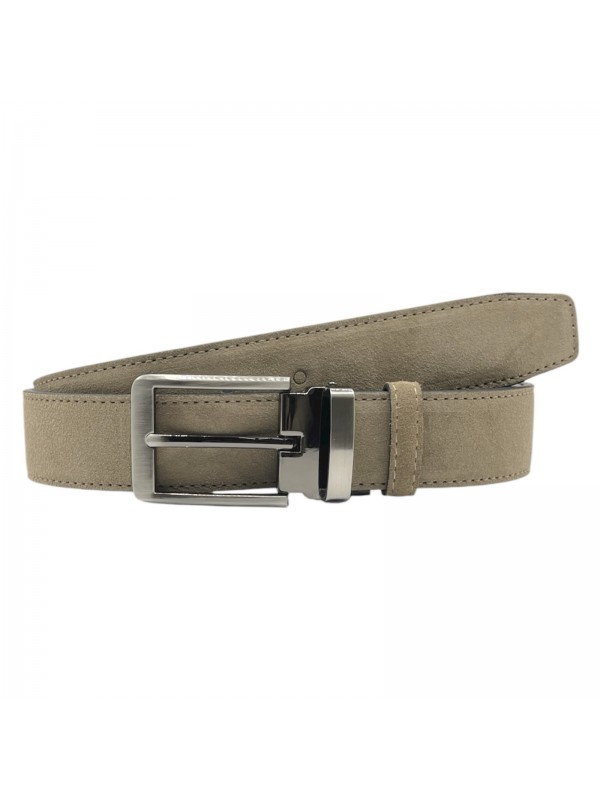 Life Style Butiken Ανδρική Δερμάτινη Ζώνη Suede LS13292.360 Πούρο 3.5cm Φάρδος