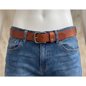 Life Style Butiken Aνδρική Ζώνη Δερμάτινη με φάρδος 4cm LS140386999 Camel