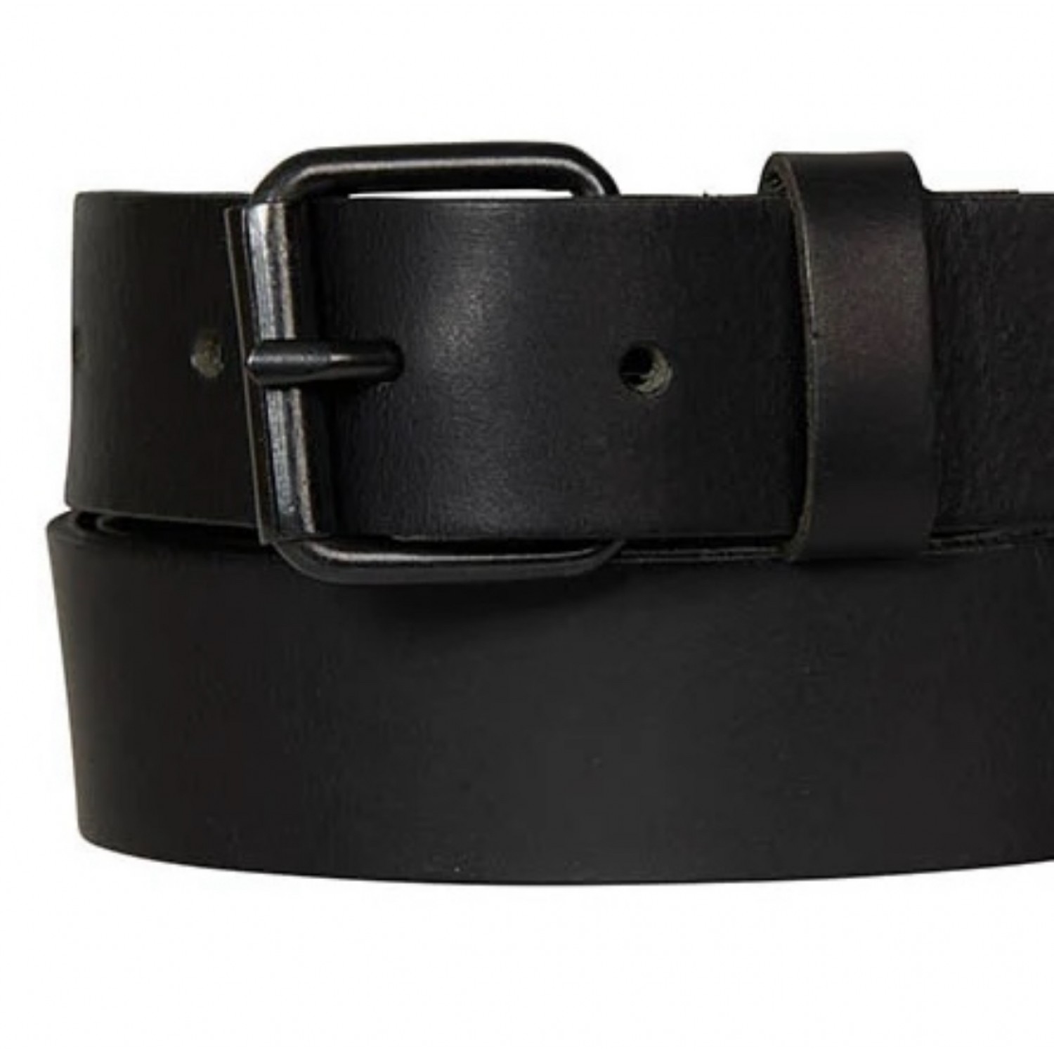 Life Style Butiken Aνδρική Ζώνη Δερμάτινη με ροδέλα και φάρδος 4cm LS140089-999 Black