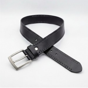 Life Style Butiken Ανδρική Χειροποίητη Δερμάτινη Ζώνη Με Γαζιά  LS1200522 ΜΑΥΡΟ