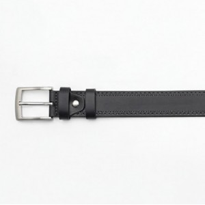 Life Style Butiken Ανδρική Χειροποίητη Δερμάτινη Ζώνη Με Γαζιά  LS1200522 ΜΑΥΡΟ