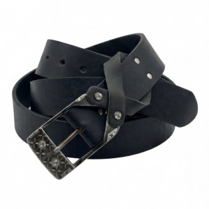 Life Style Butiken Ανδρική Χειροποίητη Δερμάτινη Ζώνη Με Στρας LS1200523 ΜΑΥΡΟ