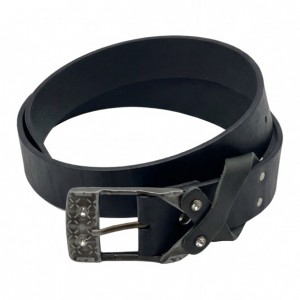 Life Style Butiken Ανδρική Χειροποίητη Δερμάτινη Ζώνη Με Στρας LS1200523 ΜΑΥΡΟ