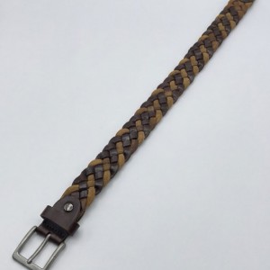 Life Style Butiken Ανδρική Χειροποίητη Δερμάτινη Ζώνη Πλεκτή LS1200525 ΚΑΦΕ