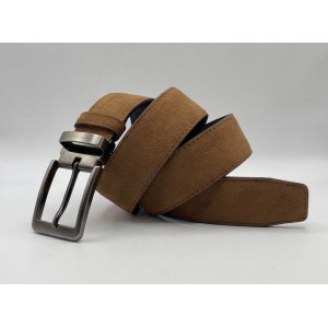Life Style Butiken Ανδρική Δερμάτινη Ζώνη Suede LS13292.360 ΚΑΜΕΛ 3.5cm Φάρδος