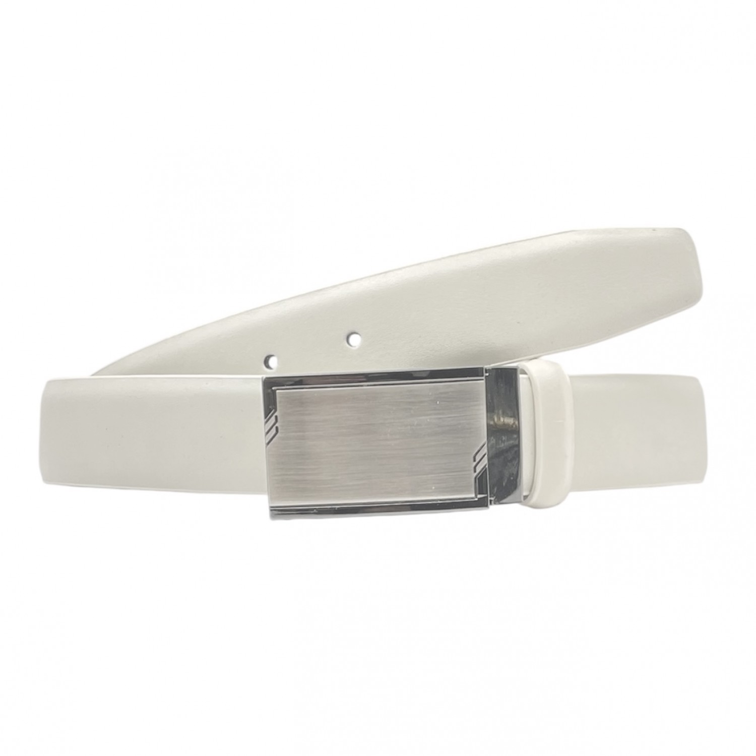 Life Style Butiken Ανδρική Δερμάτινη Ζώνη LS199.324 ΕΚΡΟΥ 3.5cm Φάρδος