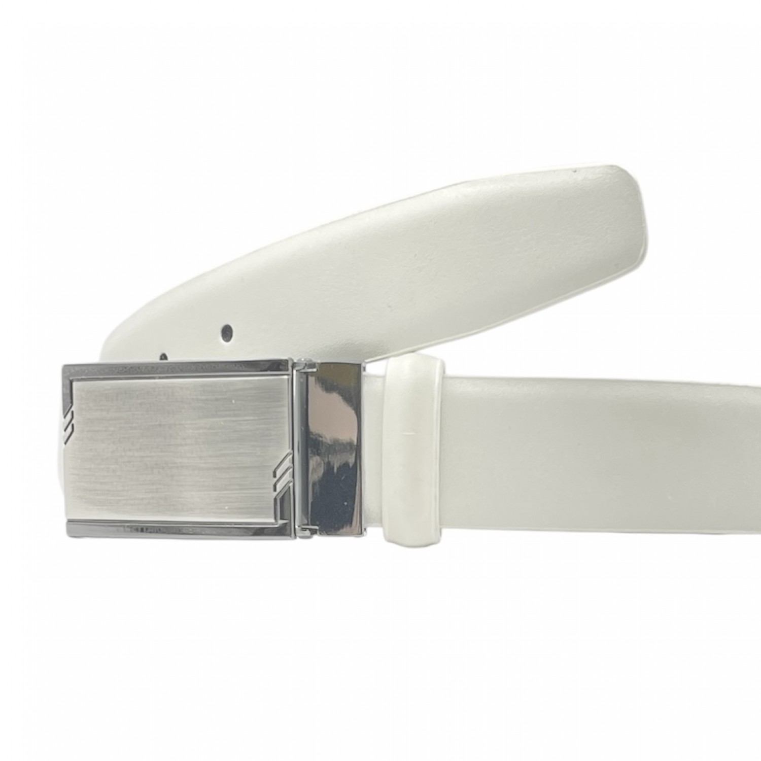 Life Style Butiken Ανδρική Δερμάτινη Ζώνη LS199.324 ΕΚΡΟΥ 3.5cm Φάρδος