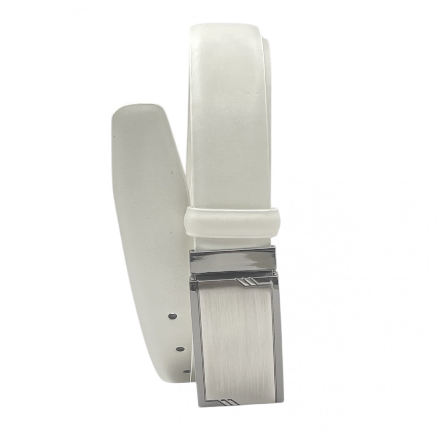 Life Style Butiken Ανδρική Δερμάτινη Ζώνη LS199.324 ΕΚΡΟΥ 3.5cm Φάρδος