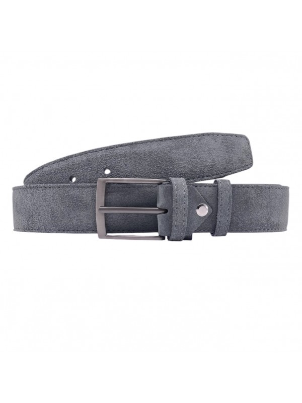 Life Style Butiken Ανδρική Δερμάτινη Ζώνη LS1862.321 ΓΚΡΙ 3.5cm Φάρδος