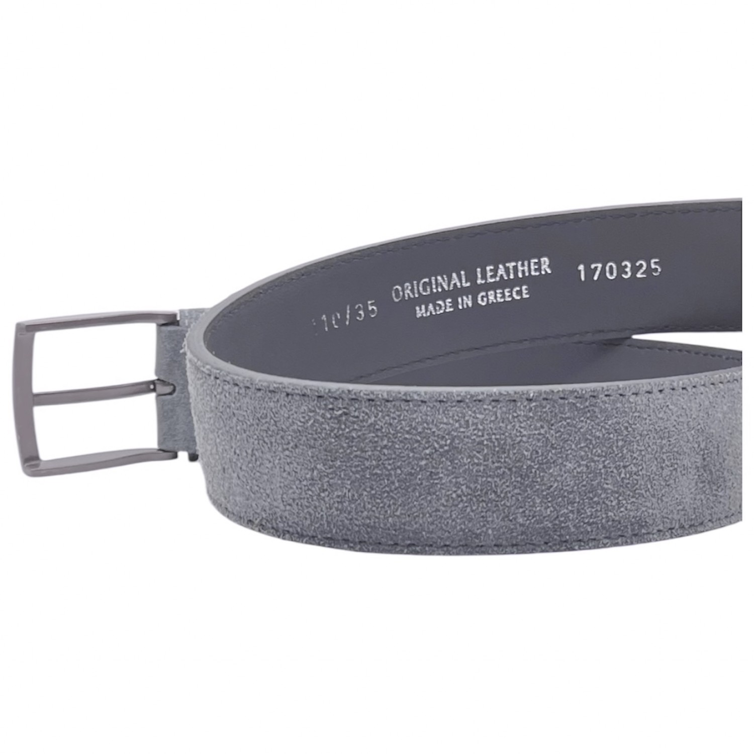 Life Style Butiken Ανδρική Δερμάτινη Ζώνη LS1862.321 ΓΚΡΙ 3.5cm Φάρδος