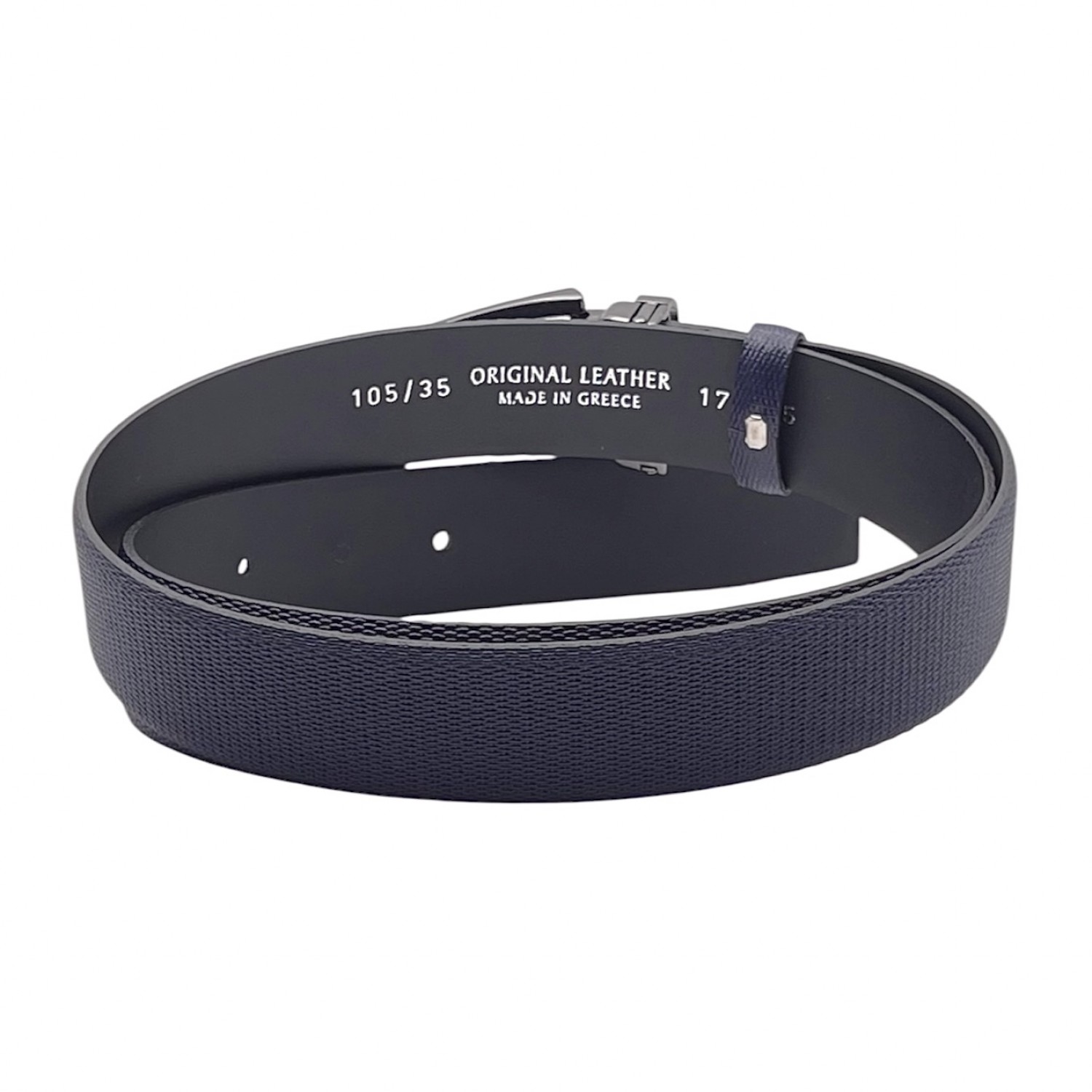 Life Style Butiken Ανδρική Δερμάτινη Ζώνη LS151.360 ΜΠΛΕ 3.5cm Φάρδος