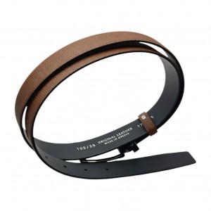 Life Style Butiken Ανδρική Δερμάτινη Ζώνη LS151.360 ΤΑΜΠΑ 3.5cm Φάρδος
