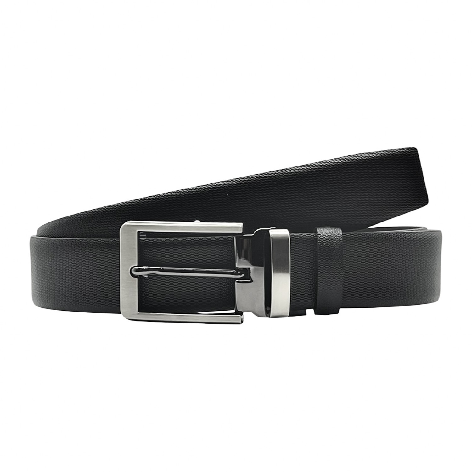 Life Style Butiken Ανδρική Δερμάτινη Ζώνη LS18.360 ΜΑΥΡΟ 3.5cm Φάρδος