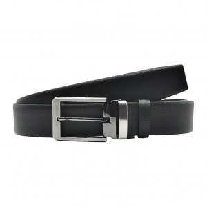 Life Style Butiken Ανδρική Δερμάτινη Ζώνη LS18.360 ΜΑΥΡΟ 3.5cm Φάρδος