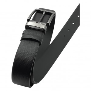 Life Style Butiken Ανδρική Δερμάτινη Ζώνη LS18.360 ΜΑΥΡΟ 3.5cm Φάρδος