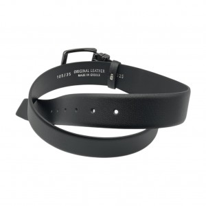 Life Style Butiken Ανδρική Δερμάτινη Ζώνη LS18.360 ΜΑΥΡΟ 3.5cm Φάρδος
