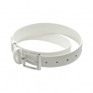 Life Style Butiken Ανδρική Δερμάτινη Ζώνη LS110566 ΕΚΡΟΥ 3.5cm Φάρδος