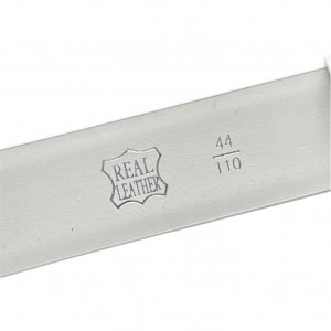 Life Style Butiken Ανδρική Δερμάτινη Ζώνη LS110566 ΕΚΡΟΥ 3.5cm Φάρδος