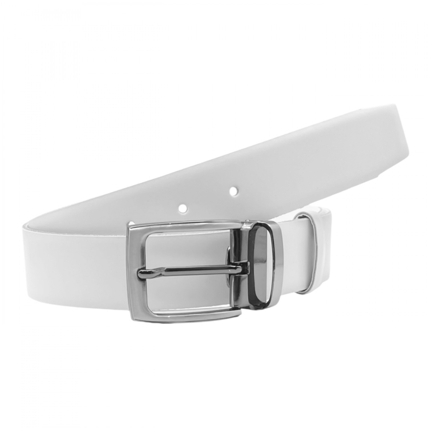 Life Style Butiken Ανδρική Δερμάτινη Ζώνη LS130.360 ΛΕΥΚΟ 3.5cm Φάρδος