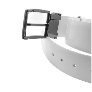 Life Style Butiken Ανδρική Δερμάτινη Ζώνη LS130.360 ΛΕΥΚΟ 3.5cm Φάρδος