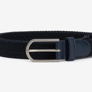 Life Style Butiken Ανδρική Ελαστική Ζώνη Πλεκτή LS110023933790 Navy