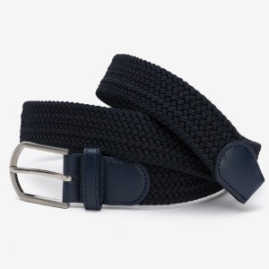 Life Style Butiken Ανδρική Ελαστική Ζώνη Πλεκτή LS110023933790 Navy