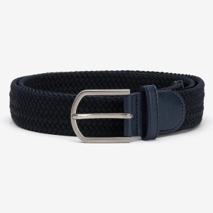 Life Style Butiken Ανδρική Ελαστική Ζώνη Πλεκτή LS110023933790 Navy