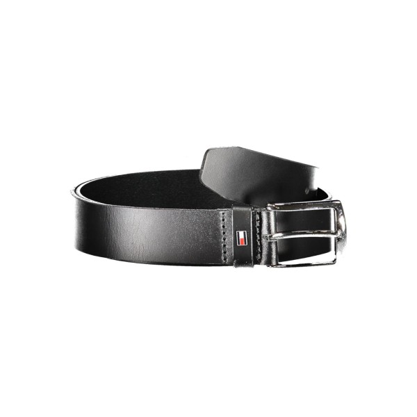 TOMMY HILFIGER Ανδρική Δερμάτινη Ζώνη AM0AM12546_NEBDS Black