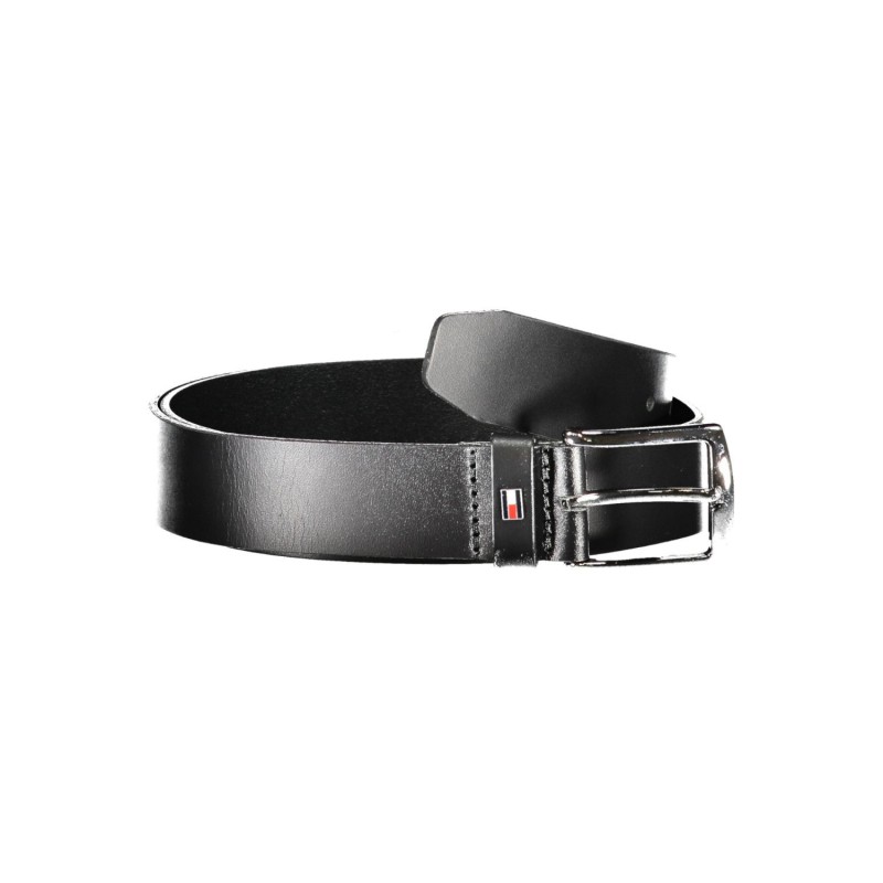 TOMMY HILFIGER Ανδρική Δερμάτινη Ζώνη AM0AM12546_NEBDS Black Ανδρικά