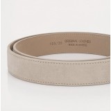 Life Style Butiken Ανδρική Δερμάτινη Ζώνη Suede LS11040.360 BEIGE 3.5cm Φάρδος 2