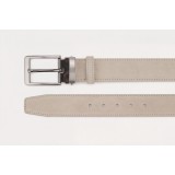 Life Style Butiken Ανδρική Δερμάτινη Ζώνη Suede LS11040.360 BEIGE 3.5cm Φάρδος 5