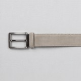 Life Style Butiken Ανδρική Δερμάτινη Ζώνη Suede LS11050.360 SAND 3.5cm Φάρδος 5