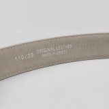 Life Style Butiken Ανδρική Δερμάτινη Ζώνη Suede LS11050.360 SAND 3.5cm Φάρδος 6