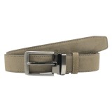 Life Style Butiken Ανδρική Δερμάτινη Ζώνη Suede LS13292.360 Πούρο 3.5cm Φάρδος 1