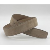 Life Style Butiken Ανδρική Δερμάτινη Ζώνη Suede LS13292.360 Πούρο 3.5cm Φάρδος 4
