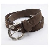 Life Style Butiken Ανδρική Χειροποίητη Δερμάτινη Ζώνη Western/Concho Belt  LS1200521 Καφέ 1