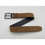 Life Style Butiken Ανδρική Δερμάτινη Ζώνη Suede LS13292.360 ΚΑΜΕΛ 3.5cm Φάρδος 5
