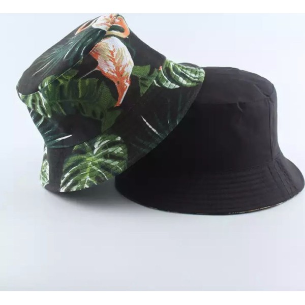 Διπλής όψεως BUCKET HAT Flamingo 9015 ΜΑΥΡΟ/ΠΡΑΣΙΝΟ για άντρες και γυναίκες