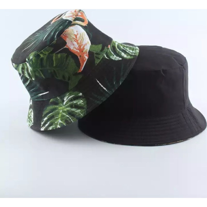 Διπλής όψεως BUCKET HAT Flamingo 9015 ΜΑΥΡΟ/ΠΡΑΣΙΝΟ για άντρες και γυναίκες Accesories