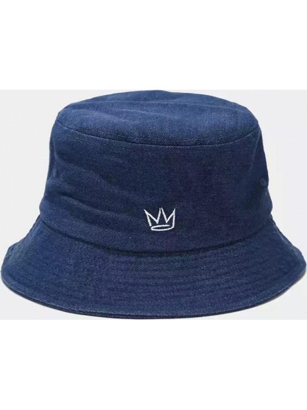 Ανδρικο καπέλο Bucket μονής όψεως 100%denim 4546 BLUE